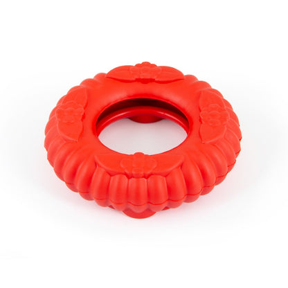 Jeffers Red Virgo Tugger Dog Toy | Tug-of-War + Chew | Natural Rubber | Small or Large | 1 or 2 Pack