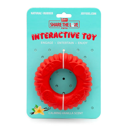 Jeffers Red Virgo Tugger Dog Toy | Tug-of-War + Chew | Natural Rubber | Small or Large | 1 or 2 Pack