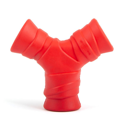 Jeffers Red “Y” Dog Chew Toy | Treat Dispenser | Natural Rubber | Medium | 1 or 2 Pack