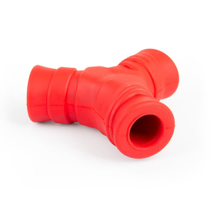 Jeffers Red “Y” Dog Chew Toy | Treat Dispenser | Natural Rubber | Medium | 1 or 2 Pack