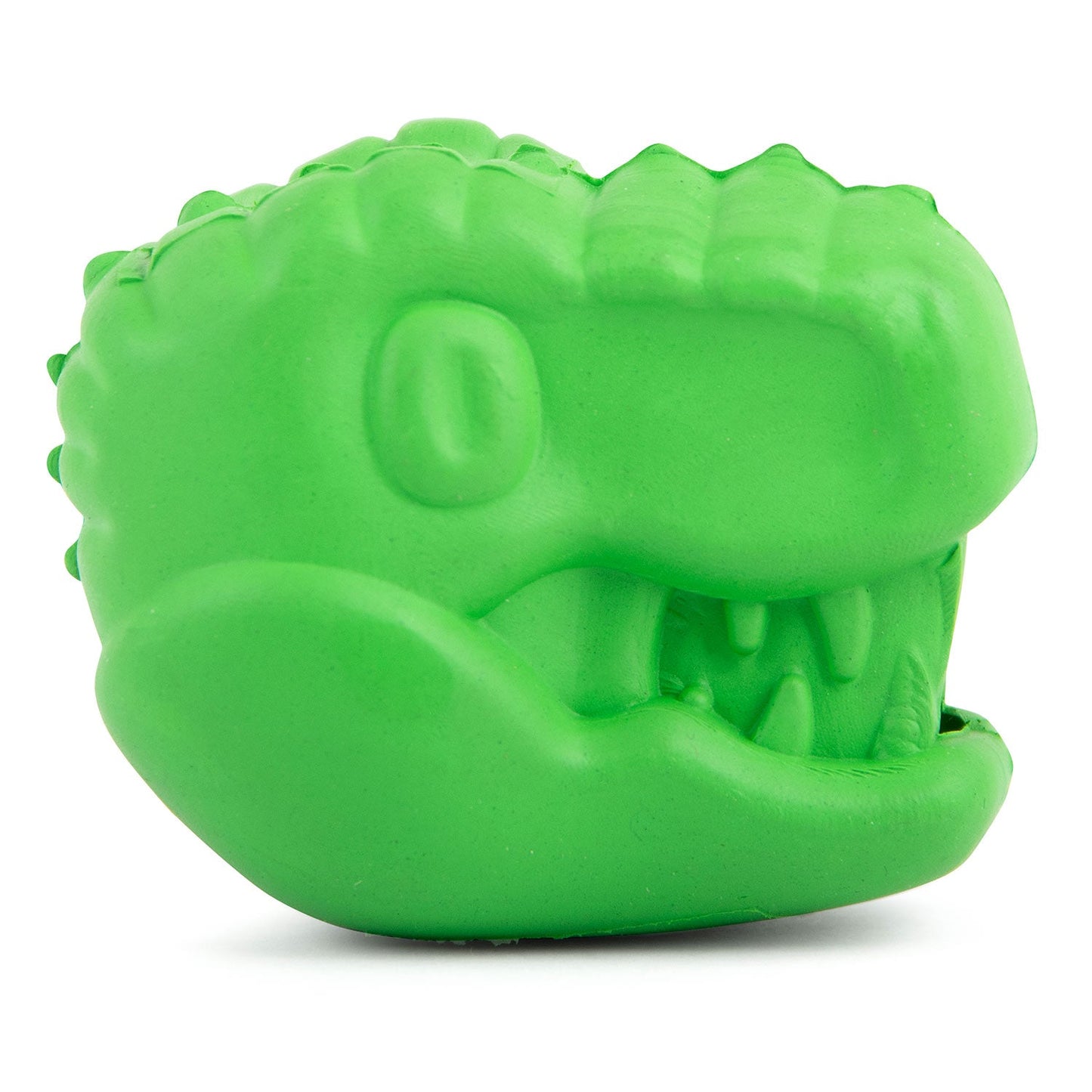 Jeffers T-Rex Dog Chew Toy | Treat Dispenser | Natural Rubber | Green | Small, Medium or Large | 1 or 2 Pack