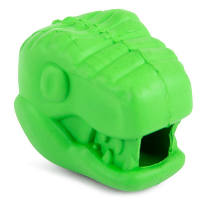 Jeffers T-Rex Dog Chew Toy | Treat Dispenser | Natural Rubber | Green | Small, Medium or Large | 1 or 2 Pack