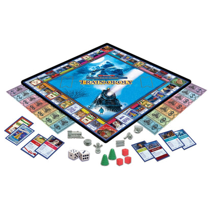 The Polar Express Train-Opoly Board Game | Holiday Monopoly-Style Game - Niksstuff