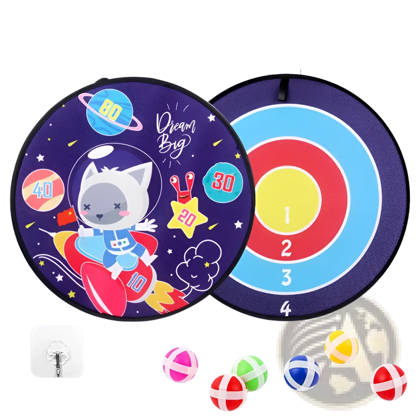 Kids Sticky Ball Dart Board | Cartoon Target Set | 11 Designs | Ages 4–6