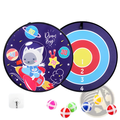 Kids Sticky Ball Dart Board | Cartoon Target Set | 11 Designs | Ages 4–6