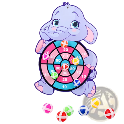 Kids Sticky Ball Dart Board | Cartoon Target Set | 11 Designs | Ages 4–6