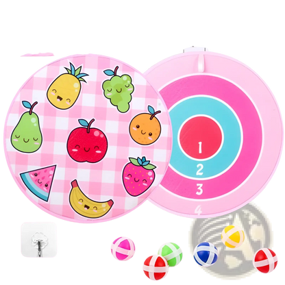 Kids Sticky Ball Dart Board | Cartoon Target Set | 11 Designs | Ages 4–6