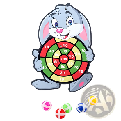 Kids Sticky Ball Dart Board | Cartoon Target Set | 11 Designs | Ages 4–6