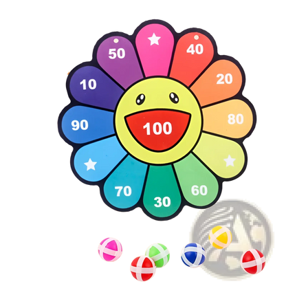 Kids Sticky Ball Dart Board | Cartoon Target Set | 11 Designs | Ages 4–6
