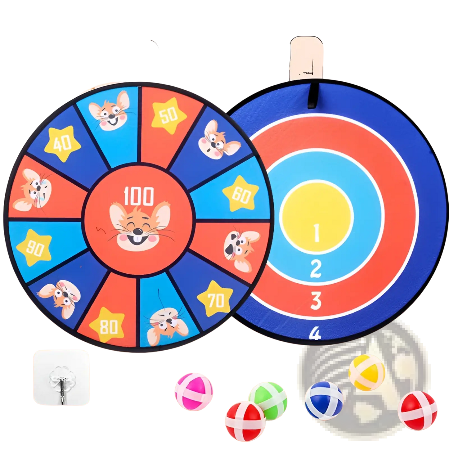 Kids Sticky Ball Dart Board | Cartoon Target Set | 11 Designs | Ages 4–6
