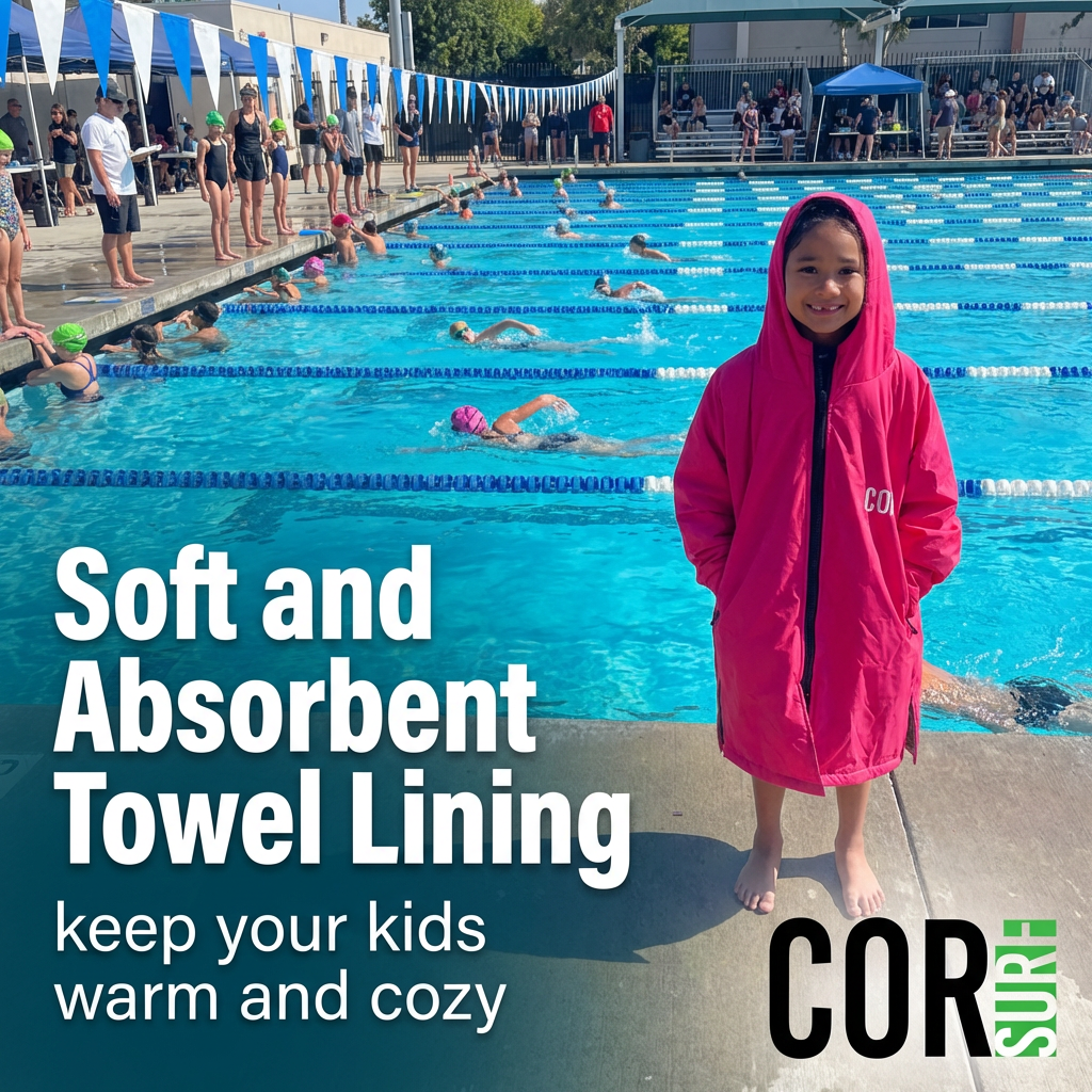 Waterproof Swim Parka Red | COR Surf | XS–Large | 5-Year Warranty - Niksstuff