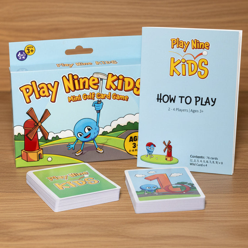 Play Nine Kids: Mini Golf Card Game for Ages 3+