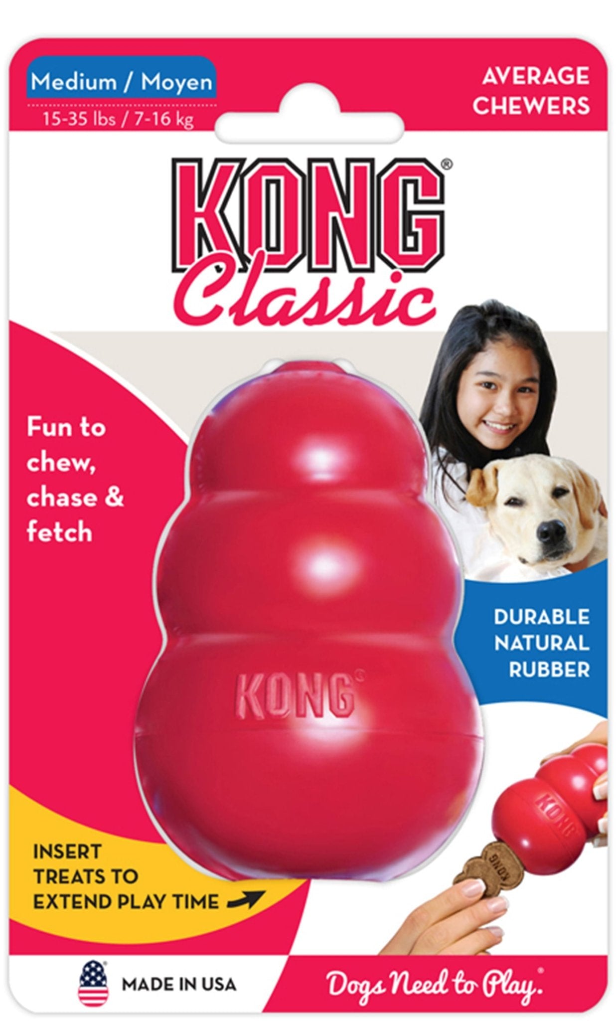 KONG Classic Dog Toy - Niksstuff