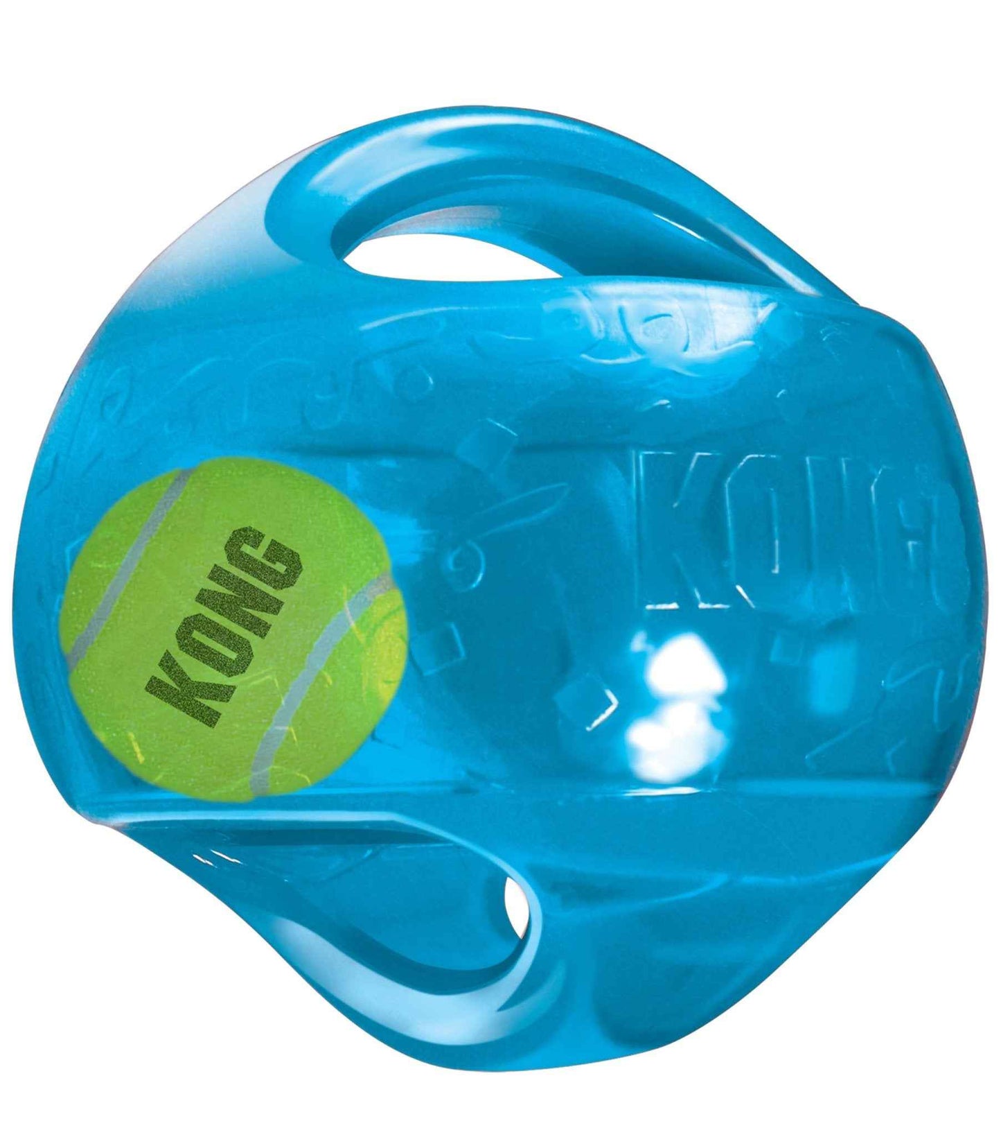 KONG Jumbler Ball Dog Toy | 2-in-1 Squeaker & Tennis Ball | M/L & L/XL | Assorted Colors