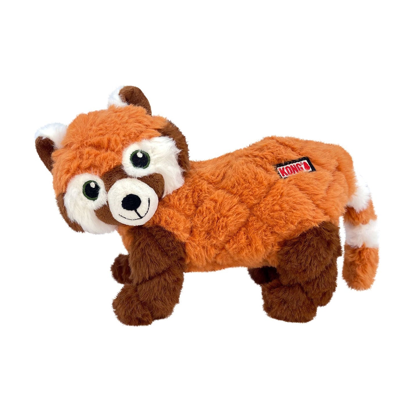 KONG Scampers Plush Dog Toy – Medium | Low-Tone Squeaker, Quilted | Lemur, Red Panda or Lion