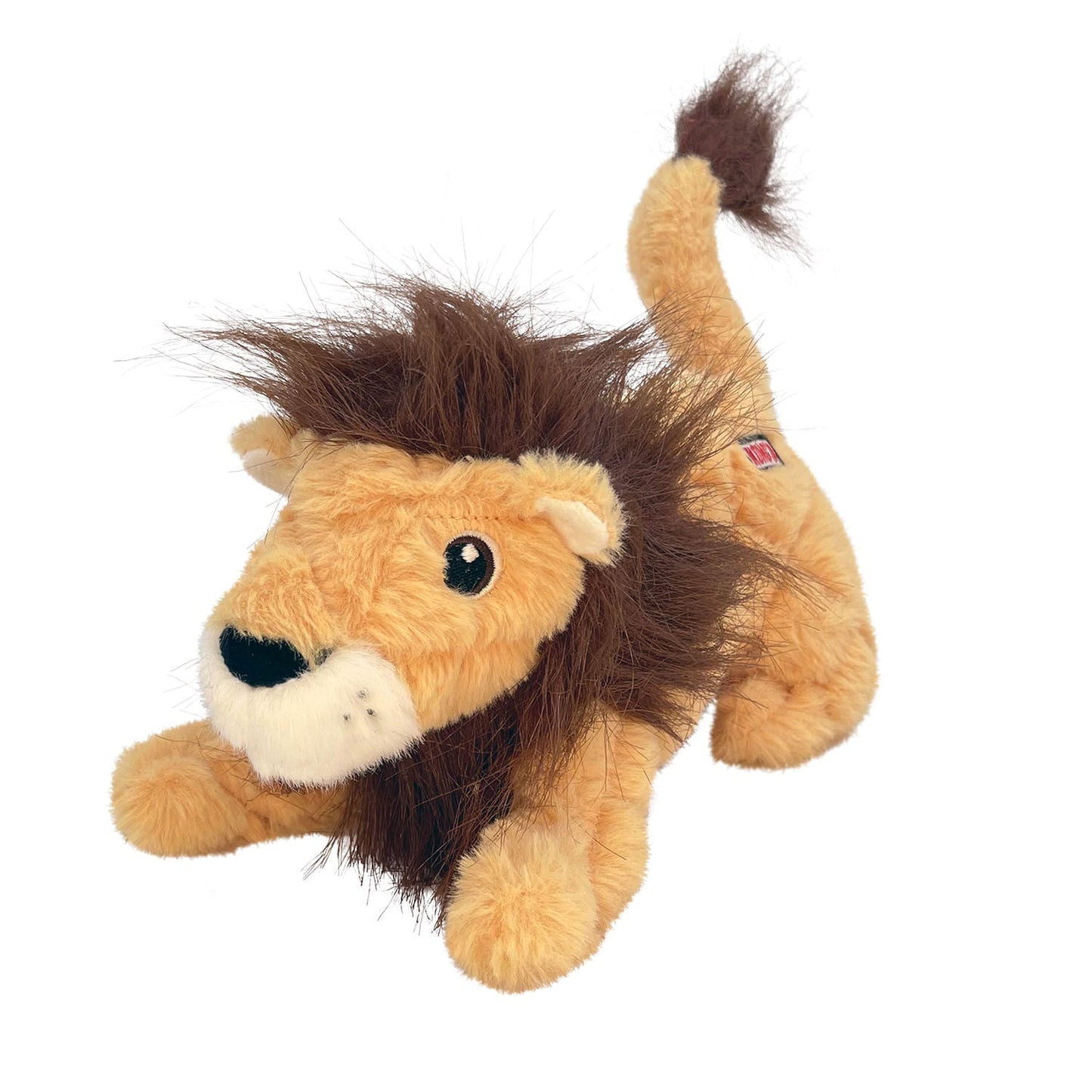 KONG Scampers Plush Dog Toy – Medium | Low-Tone Squeaker, Quilted | Lemur, Red Panda or Lion