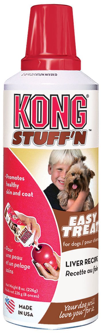KONG Stuff'N Easy Treat Paste | 8 oz | Liver or Peanut Butter | Made in USA - Niksstuff
