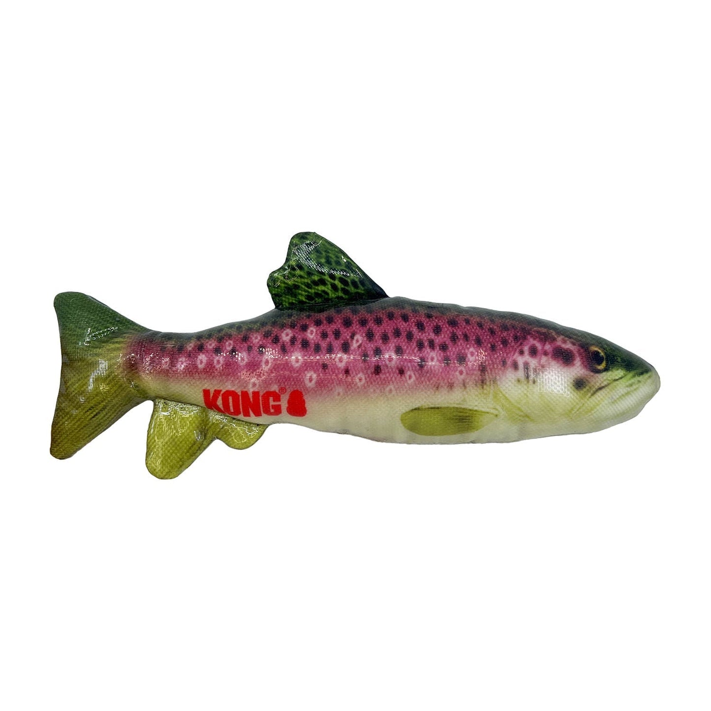 KONG Wild Shieldz Dog Training Toy – Medium Trout | Triple-Sealed, Floats | Dock Diving