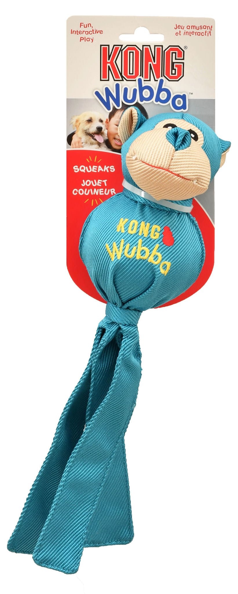 KONG Wubba Ballistic Friends Dog Toy | Squeaker | Toss & Tug | Small/Large/X-Large - Niksstuff