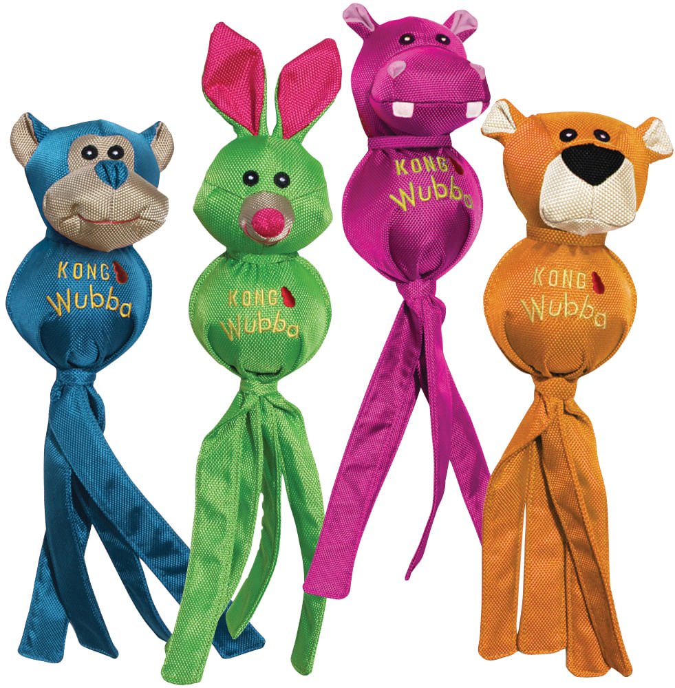 KONG Wubba Ballistic Friends Dog Toy | Squeaker | Toss & Tug | Small/Large/X-Large - Niksstuff