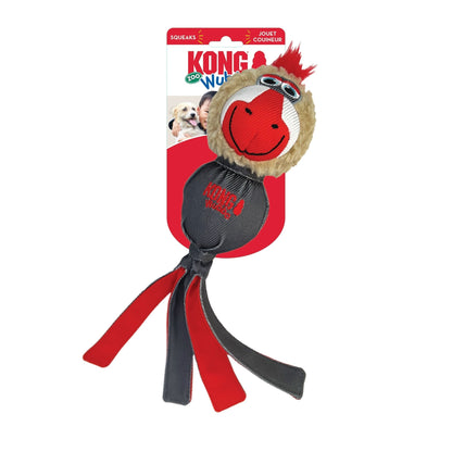KONG Wubba Zoo Dog Toy – Fetch, Tug & Shake | Large | Mandrill or Koala