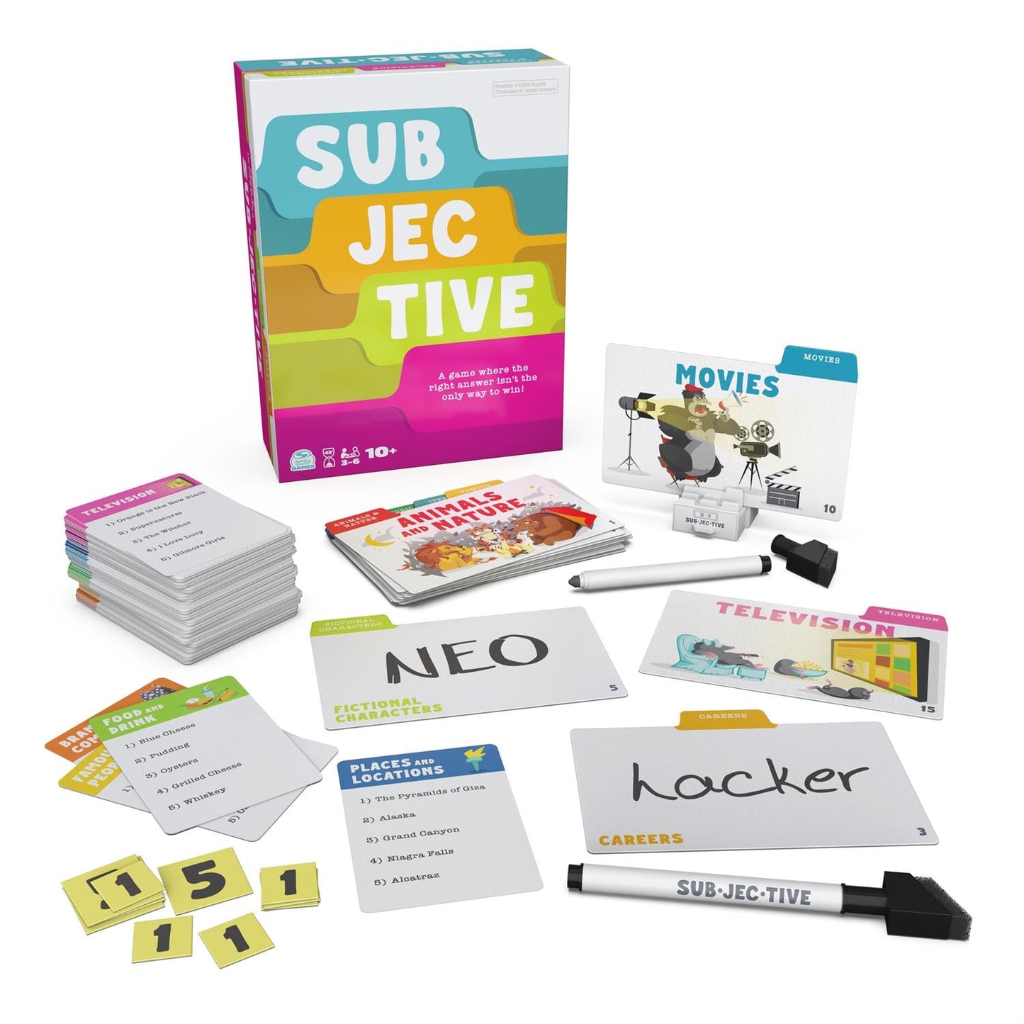 Subjective – Personality Trivia Card Game by Spin Master | 3-6 Players, Ages 10+