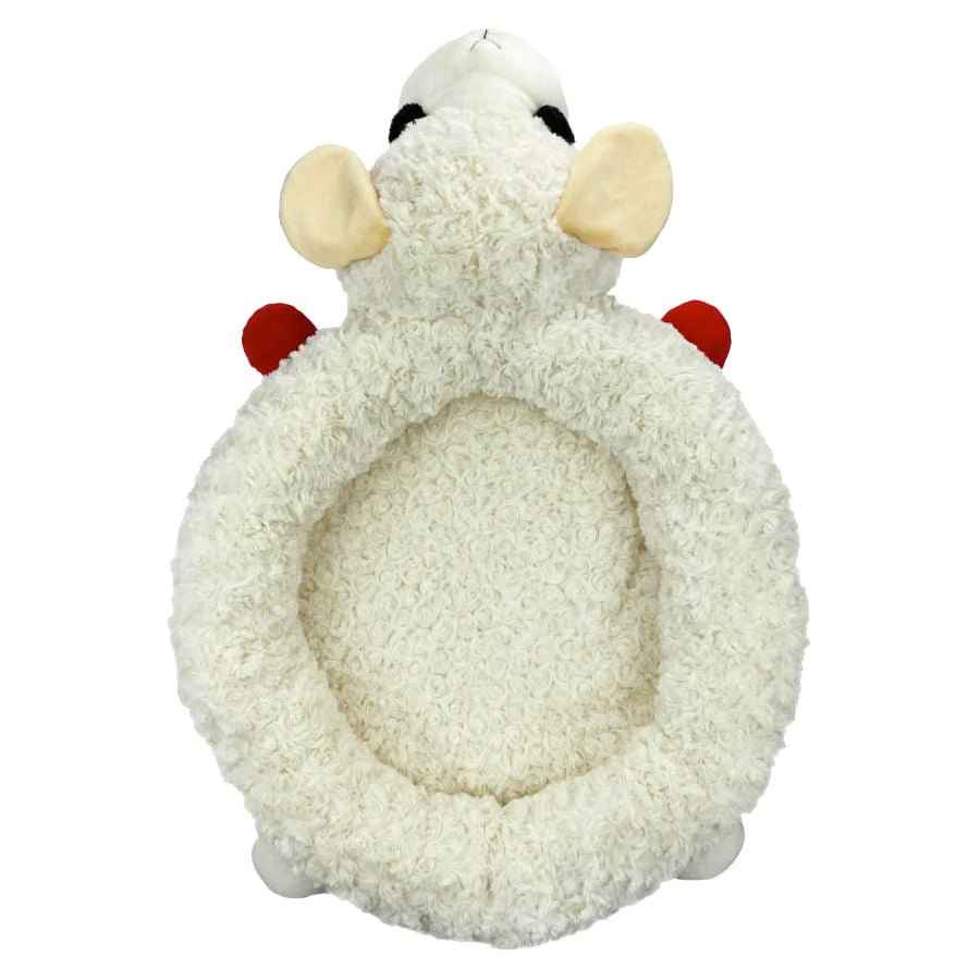 Lamb Chop Cuddly Dog Bed, 27-Inch