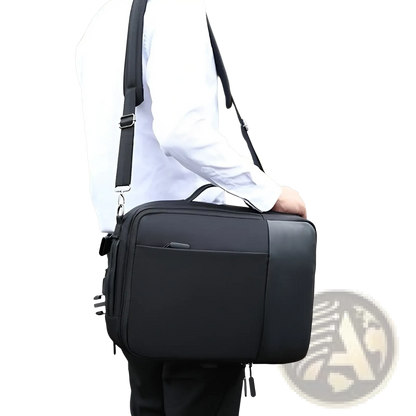 Waterproof Nylon Laptop Backpack | Zipper Bag with Organized Interior | 3 Colors