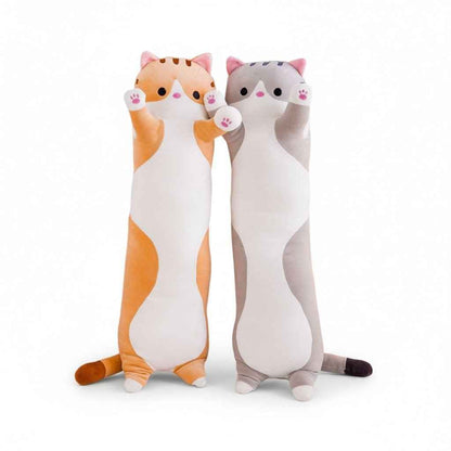Long Cat Plush Pillow – 26" Soft Cuddly Gift for Kids