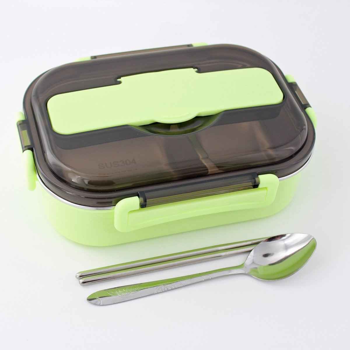 Bento Lunch Box – Includes Thermos Bag, Spoon & Chopsticks