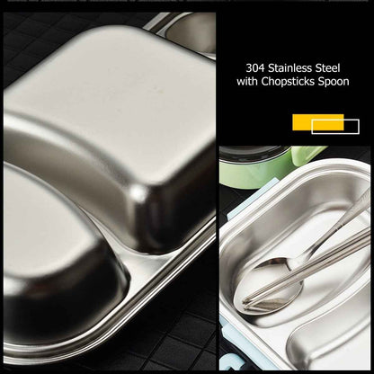 Bento Lunch Box – Includes Thermos Bag, Spoon & Chopsticks