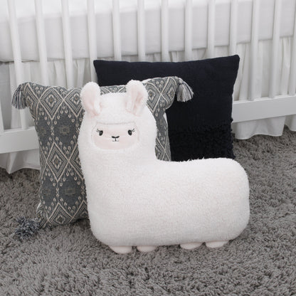 Little Love by NoJo Ivory Llama Sherpa Pillow