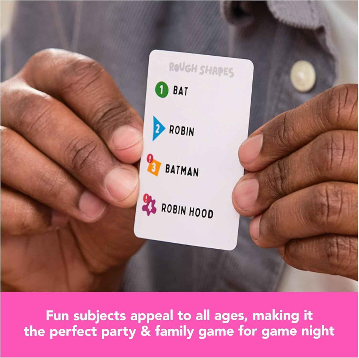 Rough Shapes - Quick Draw Party Game for Ages 8+