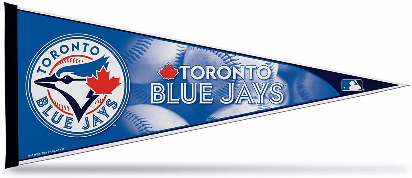 Toronto Blue Jays Soft Felt Pennant | 12×30" | Primary Design | Officially Licensed | MLB