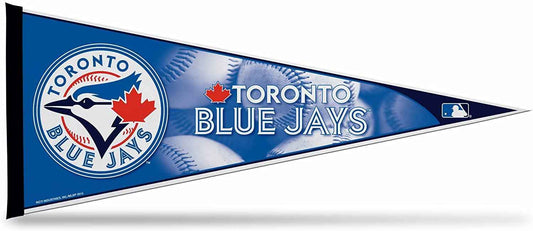 Toronto Blue Jays soft felt pennant with logo and 'Toronto Blue Jays' text, blue