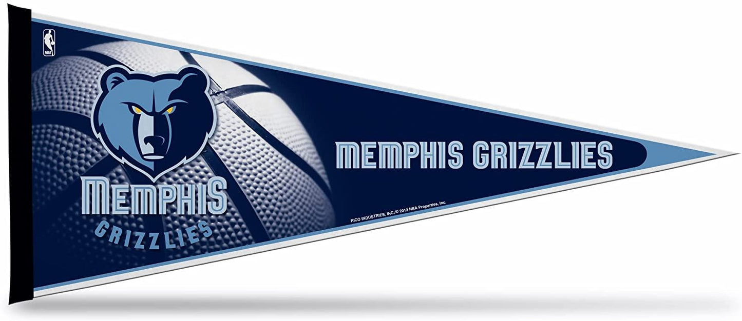 Memphis Grizzlies Soft Felt Pennant | 12×30" | Primary Design | Officially Licensed | NBA