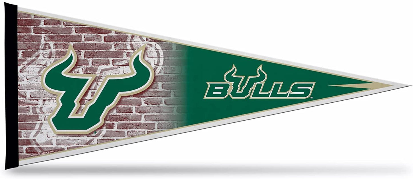 USF Bulls Soft Felt Pennant | 12×30" | Primary Design | Officially Licensed | NCAA