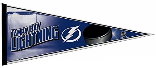 Tampa Bay Lightning Soft Felt Pennant | 12×30" | Puck Design | Officially Licensed | NHL
