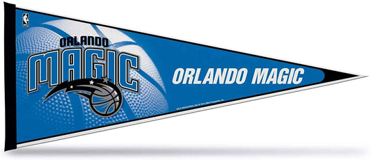 Orlando Magic soft felt pennant with blue logo and team text, triangular design