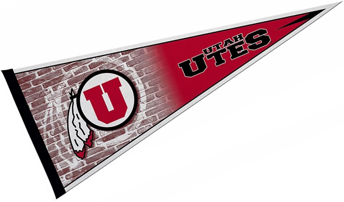 Utah Utes Soft Felt Pennant | 12×30" | Primary Design | Officially Licensed | NCAA