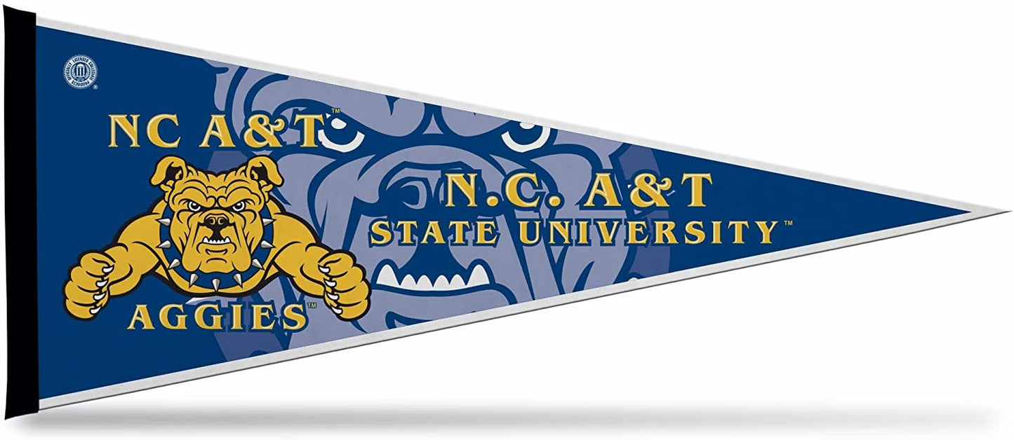 NC A&T Aggies Soft Felt Pennant | 12×30" | Primary Design | Officially Licensed | NCAA