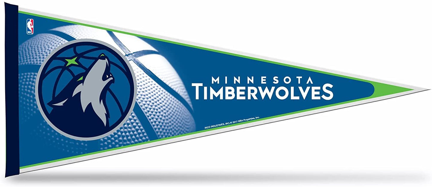 Minnesota Timberwolves Soft Felt Pennant | 12×30" | Officially Licensed | NBA
