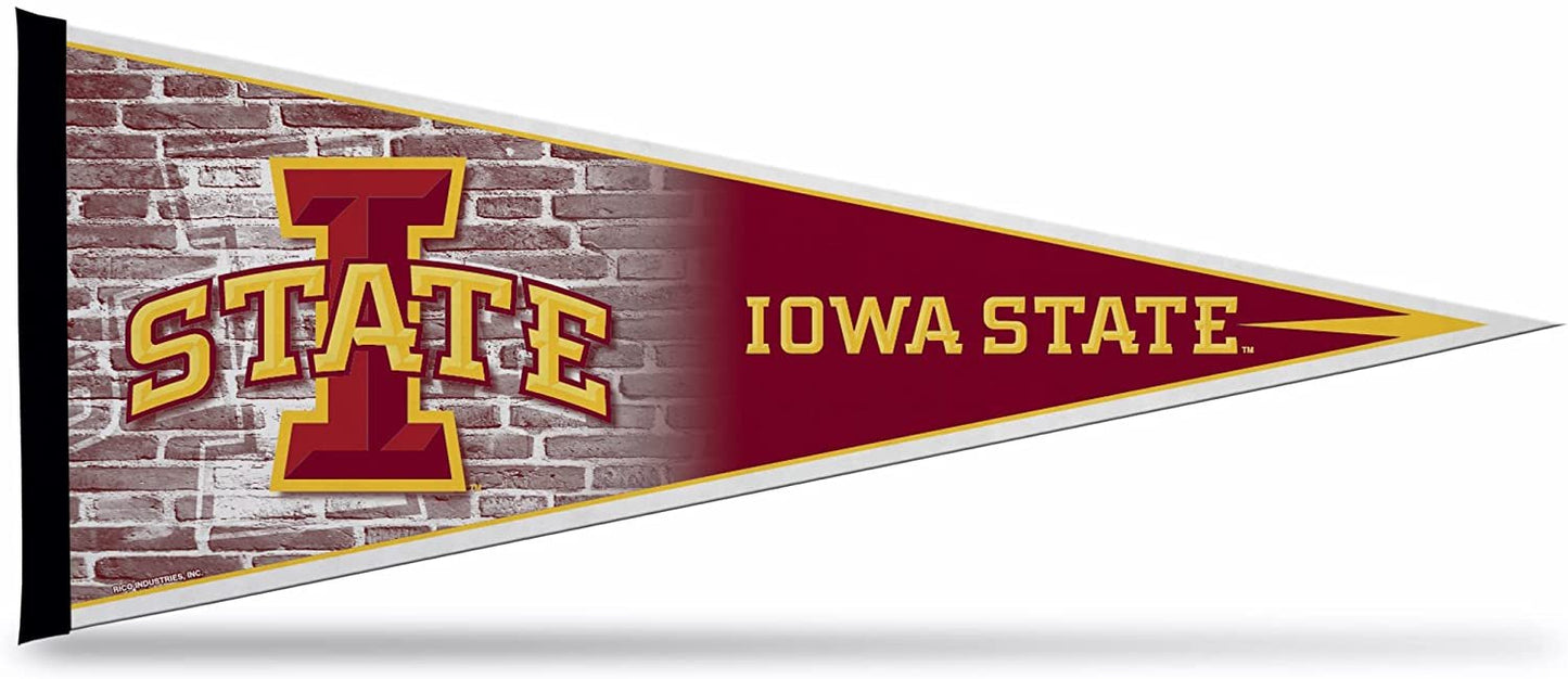 Iowa State Cyclones Soft Felt Pennant | 12×30" | I Logo Design | Officially Licensed | NCAA