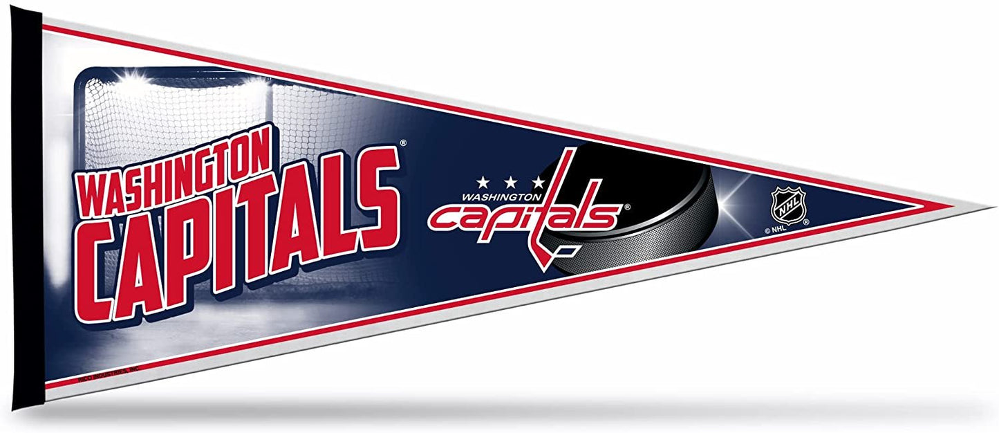 Washington Capitals Soft Felt Pennant | 12×30" | Puck Design | Officially Licensed | NHL