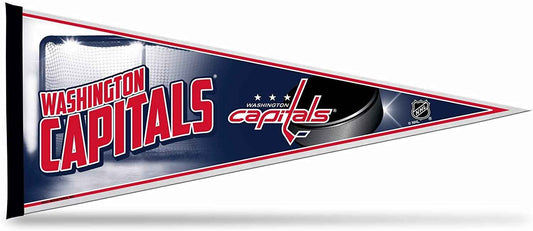 Soft felt pennant with Washington Capitals logo and text in red, white, and blue.