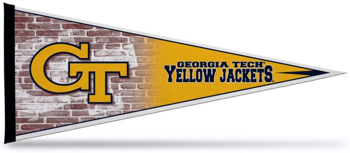 Georgia Tech Yellow Jackets Soft Felt Pennant | 12×30" | Primary Design | Officially Licensed | NCAA