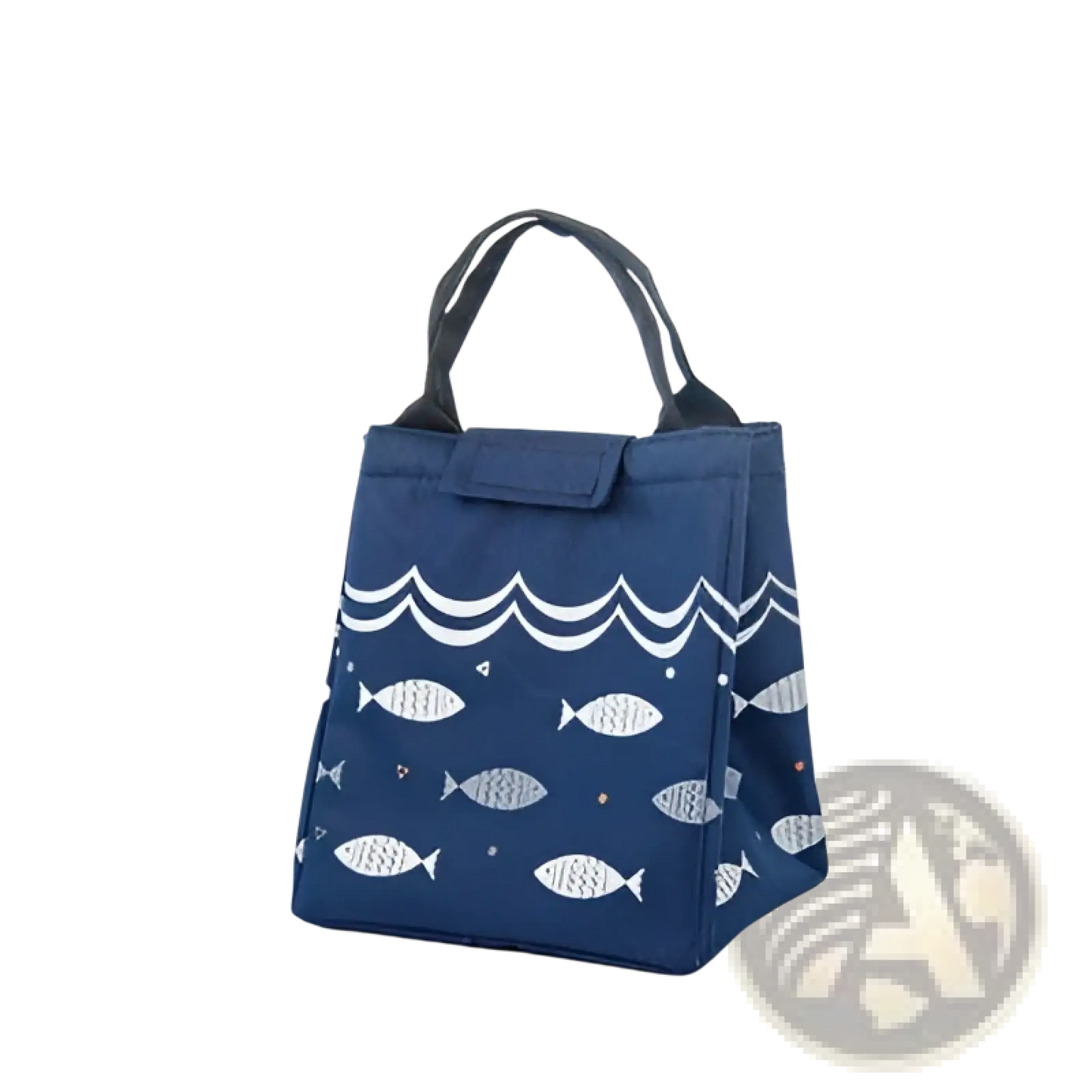 Mini Cartoon Oxford Insulated Picnic Handbag | Fish Pattern | 4 Colors | Velcro Closure | ARBA Global - Niksstuff