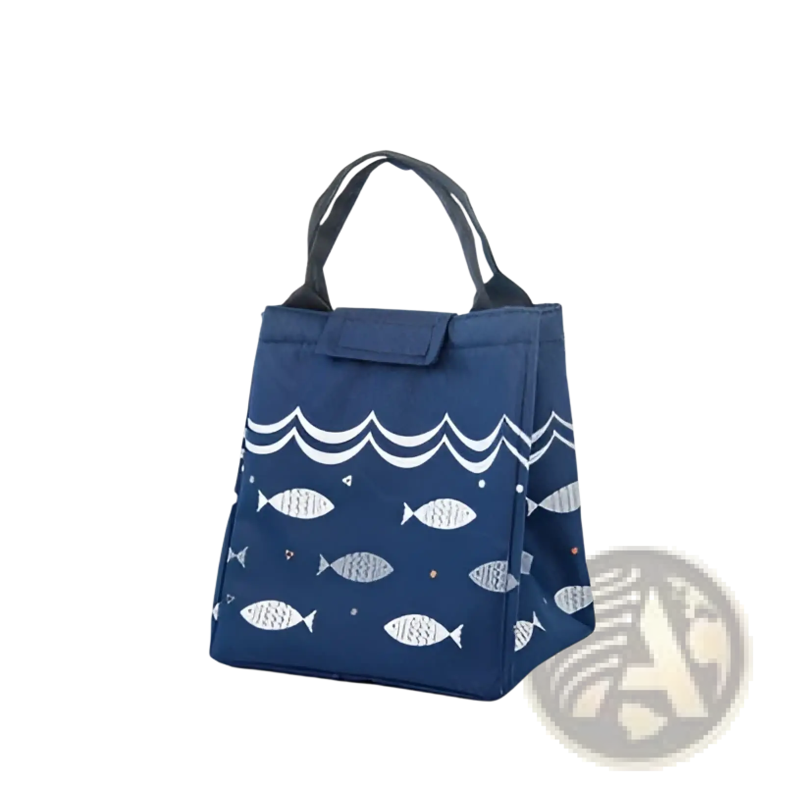 Mini Cartoon Oxford Insulated Picnic Handbag | Fish Pattern | 4 Colors | Velcro Closure | ARBA Global - Niksstuff