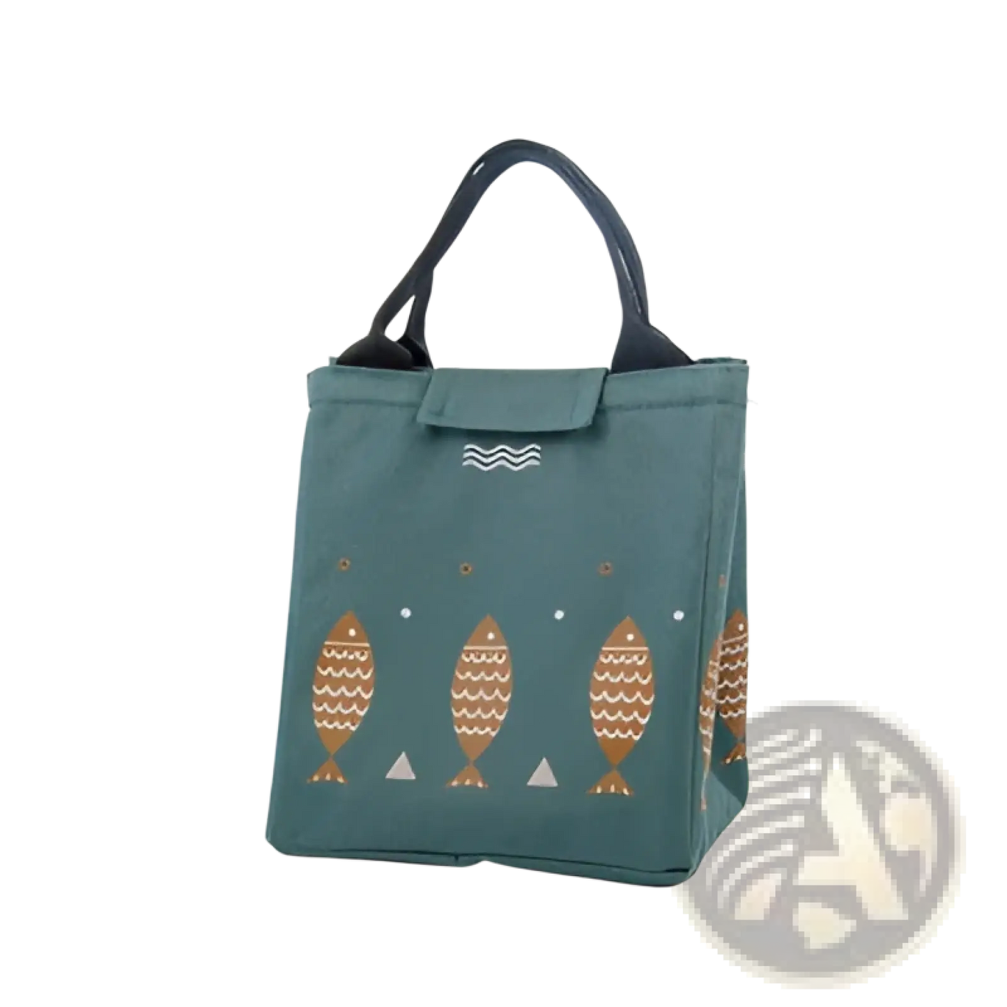 Mini Cartoon Oxford Insulated Picnic Handbag | Fish Pattern | 4 Colors | Velcro Closure | ARBA Global - Niksstuff