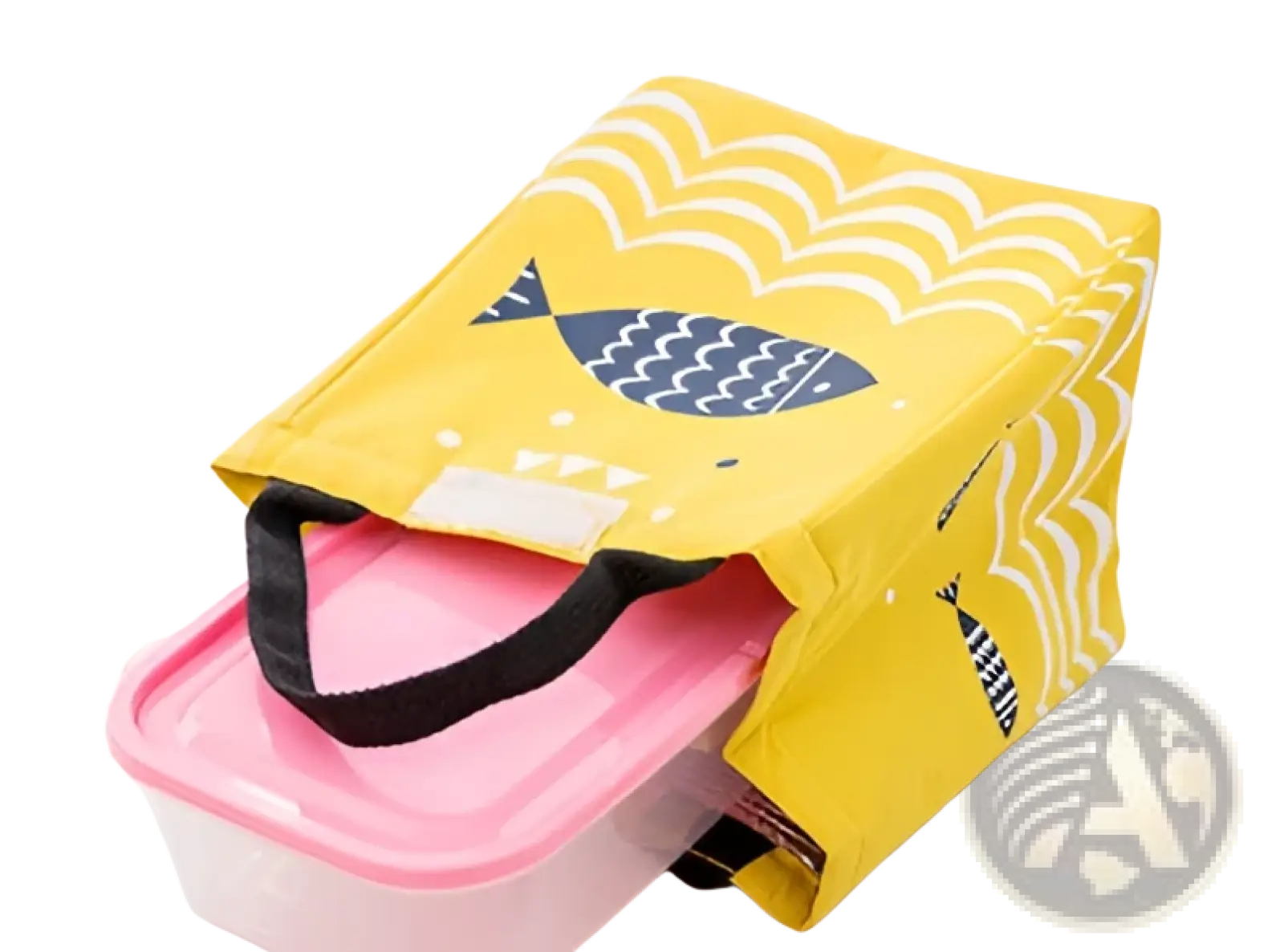 Mini Cartoon Oxford Insulated Picnic Handbag | Fish Pattern | 4 Colors | Velcro Closure | ARBA Global - Niksstuff